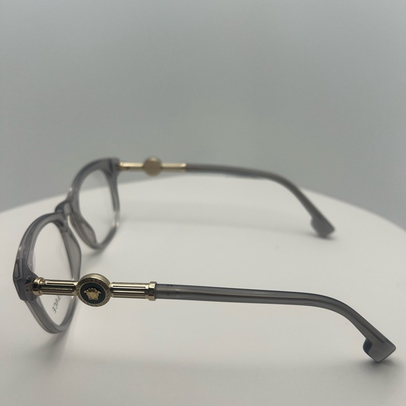 Versace Eyewear in Gray with Gold Details - Picture 3 of 6
